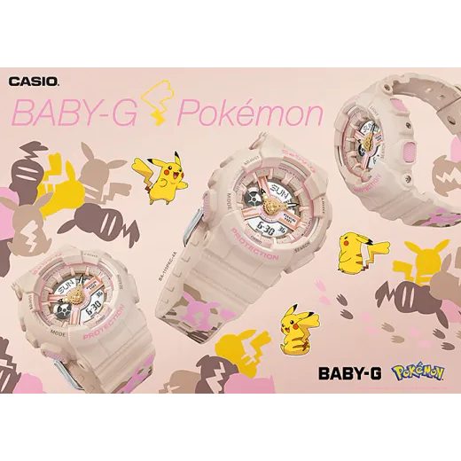 CASIO BABY-G BA-110PKC-4AER PIKACHU POKÉMON COLLABORATION - BABY-G - ZNAČKY