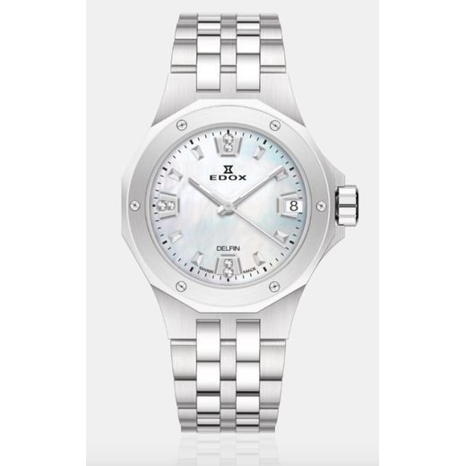 EDOX DELFIN THE ORIGINAL DIVER DATE LADY 53100-3M-NAND - DELFIN - BRANDS
