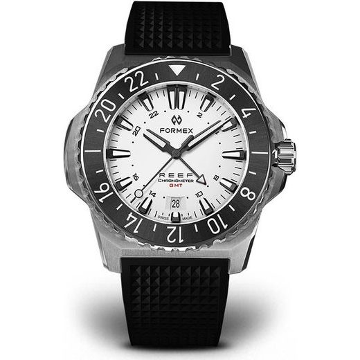 FORMEX REEF GMT AUTOMATIC CHRONOMETER WHITE DIAL WITH RED GMT - REEF - MĂRCI