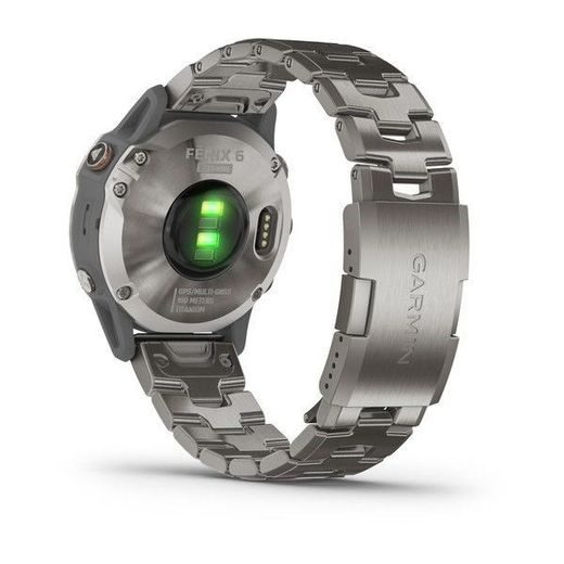 GARMIN FENIX6 PRO SAPPHIRE, TITANIUM/TITANIUM BAND (MAP/MUSIC) 010-02158-23 - GARMIN - BRANDS