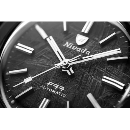 NIVADA GRENCHEN F77 BLACK CERAMIC METEORITE - F77 - ZNAČKY