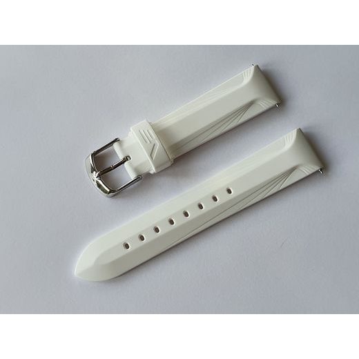 SILIKONOVÝ ŘEMÍNEK VOSTOK EUROPE PRO UNDINE - BÍLÝ/LESKLÁ SPONA - ŘEMÍNKY - OSTATNÍ