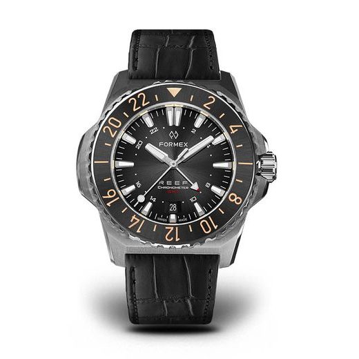 FORMEX REEF GMT AUTOMATIC CHRONOMETER BLACK DIAL WITH RED GMT - REEF - BRANDS
