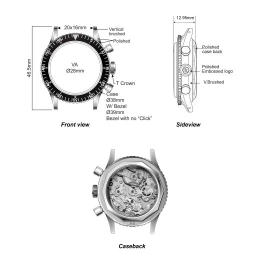 NIVADA GRENCHEN CHRONOGRAPH VALJOUX 23 BROAD ARROW - CHRONOMASTER - BRANDS