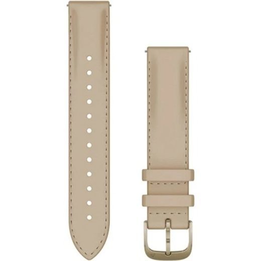 GARMIN ŘEMÍNEK QUICK RELEASE 18 MM LIGHT SAND KŮŽE, PŘEZKA CREAM GOLD 010-12932-60 - ŘEMÍNKY - OSTATNÍ