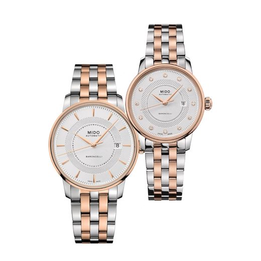 SET MIDO BARONCELLI SIGNATURE M037.407.22.031.01 A M037.207.22.036.01 - WATCHES FOR COUPLES - WATCHES