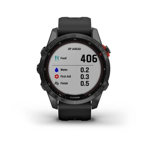 GARMIN FENIX 7S SOLAR GRAY / BLACK SILICONE BAND - 010-02539-13 - FENIX 7S - ZNAČKY