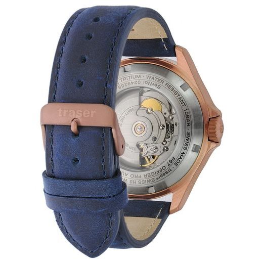 TRASER P67 OFFICER PRO AUTOMATIC BRONZE BLUE KŮŽE - HERITAGE - ZNAČKY