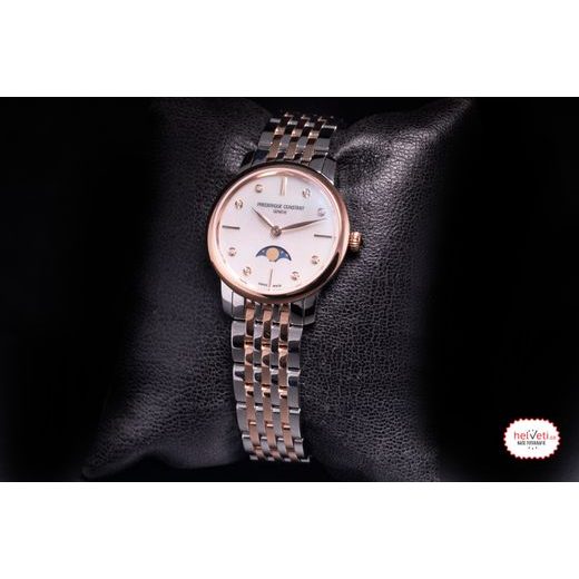 FREDERIQUE CONSTANT SLIMLINE LADIES MOONPHASE QUARTZ FC-206MPWD1S2B - SLIMLINE LADIES - BRANDS