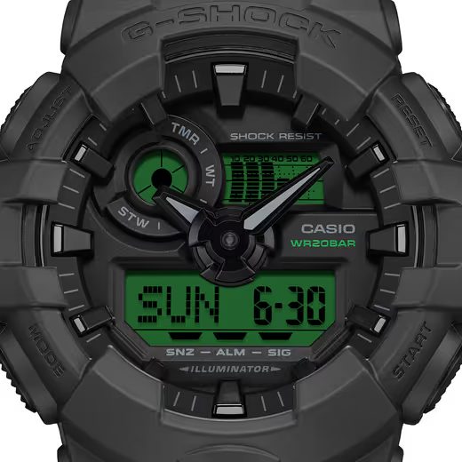 CASIO G-SHOCK GA-700BEG-1AER BLACK AND ELECTRO GREEN SERIES - G-SHOCK - ZNAČKY