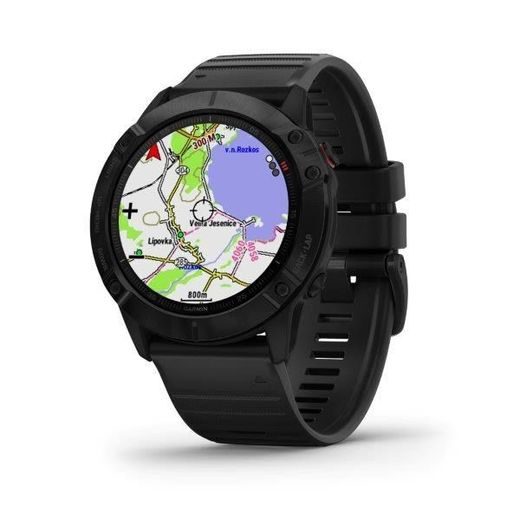 GARMIN FENIX6X PRO GLASS, BLACK/BLACK BAND (MAP/MUSIC) 010-02157-01 - GARMIN - BRANDS