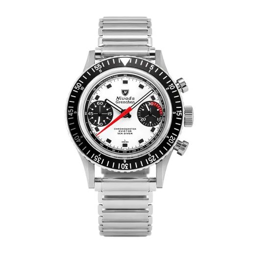 NIVADA GRENCHEN CHRONOMASTER SINGER NEWMAN - INTER. BEZEL - MANUAL - CHRONOMASTER - BRANDS