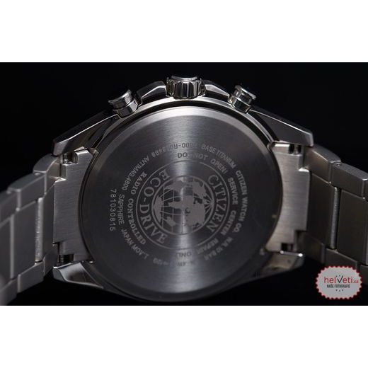 CITIZEN RADIO CONTROLLED CHRONO TITANIUM AT8154-82E - SUPER TITANIUM - ZNAČKY