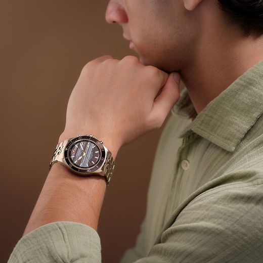 SWISS MILITARY HANOWA FLAGSHIP TIGER IRON SMWGH0008310 - FLAGSHIP - BRANDS