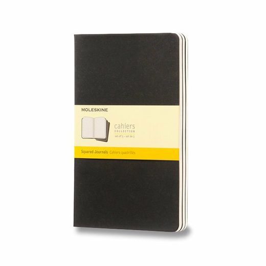 SEŠITY MOLESKINE CAHIER VÝBĚR BAREV 3KS - TVRDÉ DESKY - L, ČTVEREČKOVANÝ 1331/223730 - DIÁŘE A ZÁPISNÍKY - OSTATNÍ