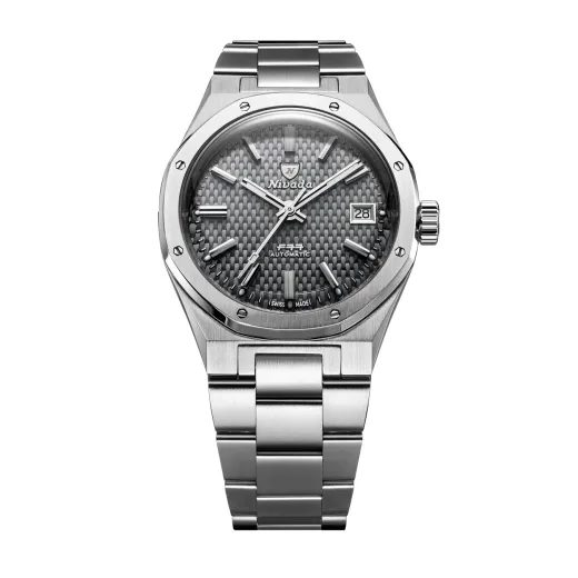 NIVADA GRENCHEN F77 SST GREY MK2 DATE - 38 MM - F77 - ZNAČKY