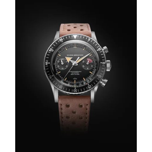 NIVADA GRENCHEN CHRONOGRAPH VALJOUX 23 BROAD ARROW - CHRONOMASTER - BRANDS