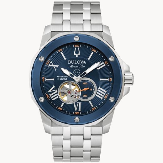 BULOVA MARINE STAR AUTOMATIC 98A302 - MARINE STAR - BRANDS