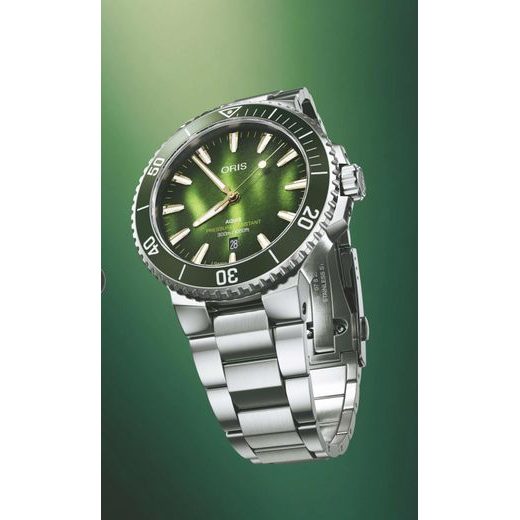ORIS AQUIS DATE 41,5 MM KELP FOREST LIMITED EDITION 01 733 7787 4187-SET - AQUIS - BRANDS