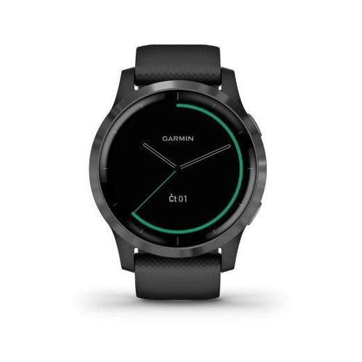 Garmin Vivoactive 4 GPS Smartwatch - Silver with Gray Band