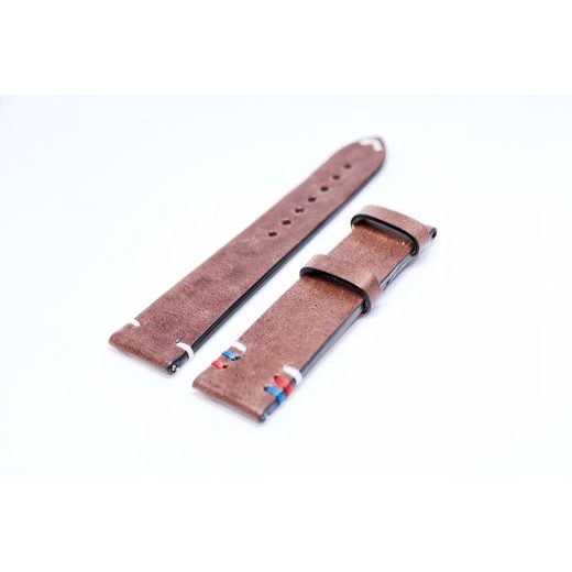 ŘEMÍNEK BIATEC TRIKOLORA ČR/SR 20 MM HNĚDÝ - STRAPS - ACCESSORIES