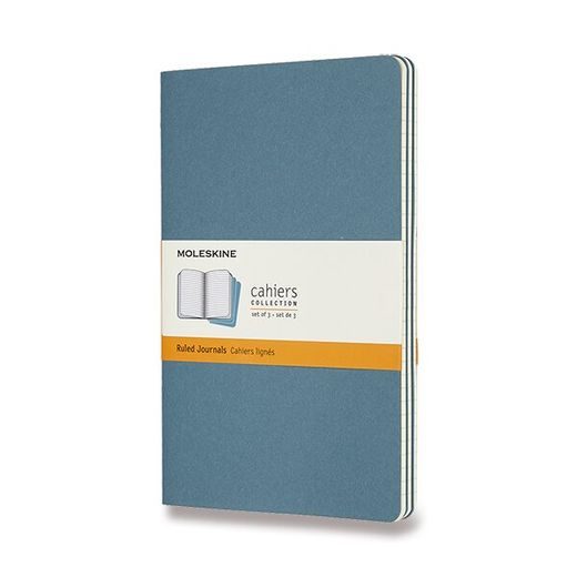 SEŠITY MOLESKINE CAHIER VÝBĚR BAREV, 3KS - MĚKKÉ DESKY - L, LINKOVANÝ 1331/22372 - DIÁŘE A ZÁPISNÍKY - OSTATNÍ