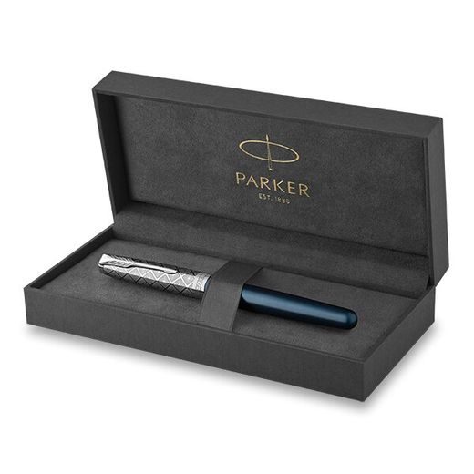 PLNICÍ PERO PARKER SONNET PREMIUM METAL BLUE CT 1502/515974 - FOUNTAIN PENS - ACCESSORIES