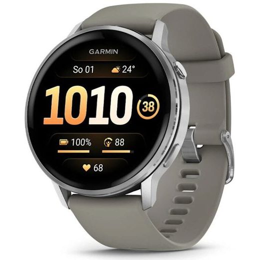 GARMIN VENU® 4 - 45 MM SILVER / SILVER GRAY SILIKONOVÝ ŘEMÍNEK 010-03014-01 - VENU 4 - ZNAČKY