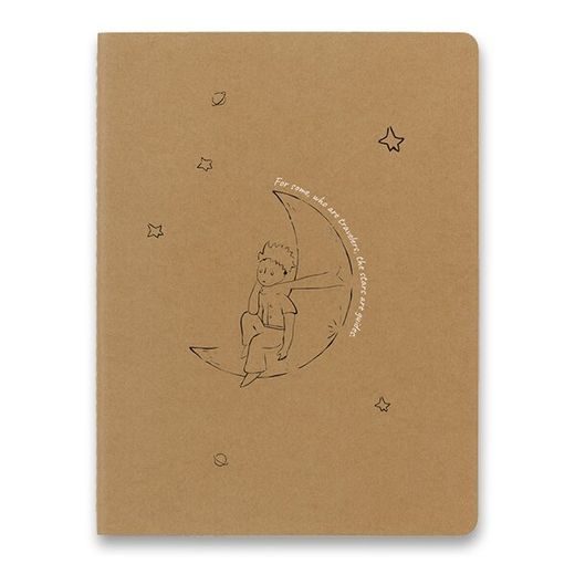 SADA ZÁPISNÍK A SEŠIT MOLESKINE LE PETIT PRINCE MOON - LINKOVANÝ - L, ČISTÝ - XL 1331/1717250 - DIÁŘE A ZÁPISNÍKY - OSTATNÍ