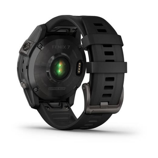 GARMIN FENIX 7 SAPPHIRE SOLAR TITAN CARBON GRAY/ BLACK SILICONE BAND - 010-02540-21 - FENIX 7 - ZNAČKY