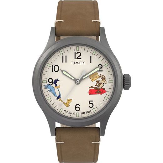 TIMEX EXPEDITION SCOUT X LOONEY TUNES WILE E. COYOTE & ROAD RUNNER TW2Y99400QY - TIMEX - BRANDS