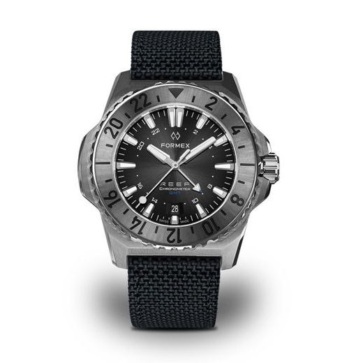 FORMEX REEF GMT AUTOMATIC CHRONOMETER BLACK DIAL WITH BLUE GMT - REEF - BRANDS