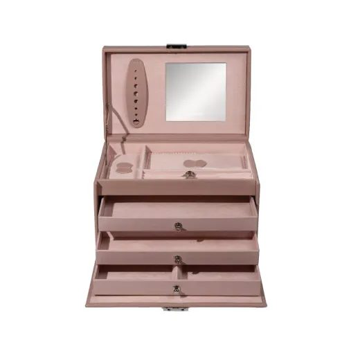 FRIEDRICH LEDERWAREN CLASSICO ROSÉ JEWELLERY CASE 23238-90 - JEWELLERY BOXES - ACCESSORIES