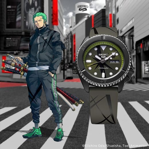 SEIKO 5 SPORTS SRPH67K1 ZORO ONE PIECE LIMITED EDITION - ONE PIECE - ZNAČKY