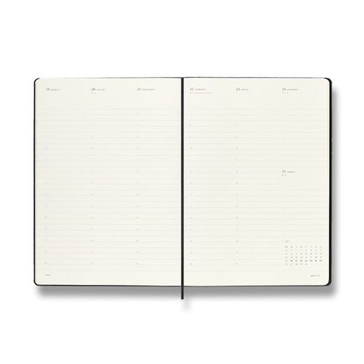 DIÁŘ MOLESKINE 2023 - PRO, TVRDÉ DESKY A4, TÝDENNÍ, VERTIKÁLNÍ, ČERNÝ 1206/5723810 - DIÁŘE A ZÁPISNÍKY - OSTATNÍ