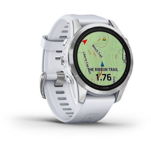 GARMIN EPIX™ PRO (GEN 2) STANDARD EDITION SILVER / WHITESTONE BAND - 010-02802-01 - GARMIN - BRANDS