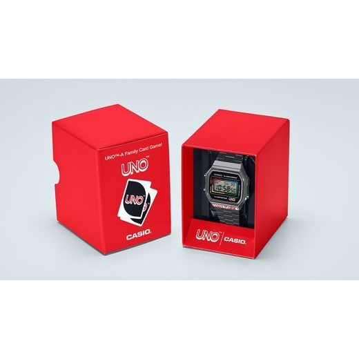 CASIO COLLECTION VINTAGE A168WEUC-1AER UNO™ COLLABORATION - CLASSIC COLLECTION - ZNAČKY