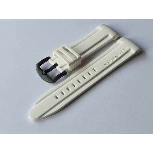 SILIKONOVÝ ŘEMÍNEK VOSTOK EUROPE PRO ANCHAR - BÍLÝ/ČERNÁ SPONA - ŘEMÍNKY - OSTATNÍ