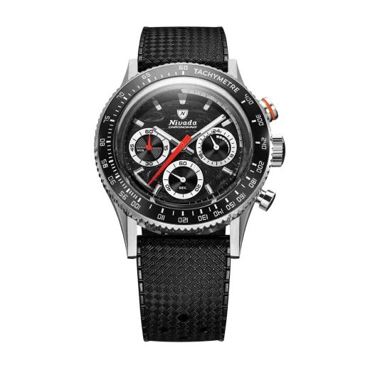 NIVADA GRENCHEN CHRONOKING MECAQUARTZ RACING BLACK - INTER. BEZEL - CHRONOMASTER - ZNAČKY
