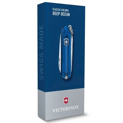 KNIFE VICTORINOX CLASSIC SD TRANSPARENT COLORS DEEP OCEAN - POCKET KNIVES - ACCESSORIES