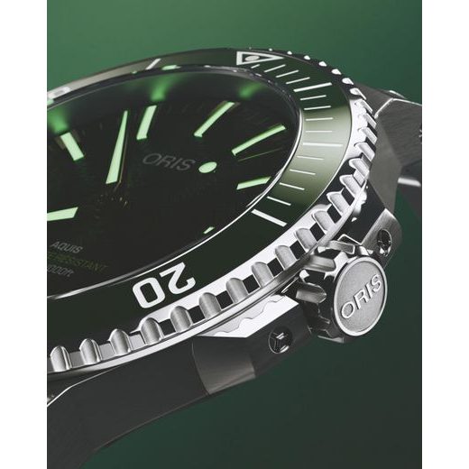 ORIS AQUIS DATE 41,5 MM KELP FOREST LIMITED EDITION 01 733 7787 4187-SET - AQUIS - BRANDS