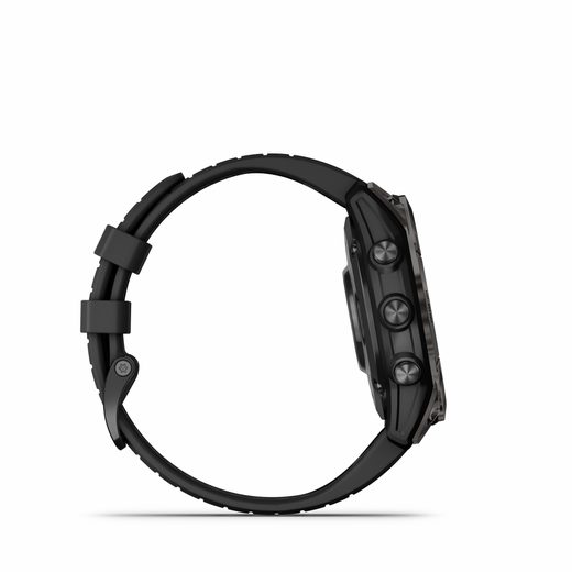 GARMIN FĒNIX 7 PRO SAPPHIRE SOLAR EDITION CARBON GRAY DLC TITANIUM / BLACK BAND - 010-02777-11 - FENIX 7 - BRANDS