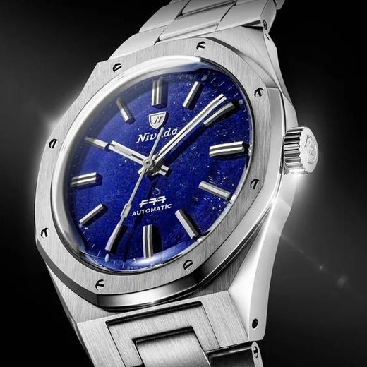 NIVADA GRENCHEN F77 SST LAPIS LAZULI BATON HANDS MK2 - 38MM - F77 - BRANDS