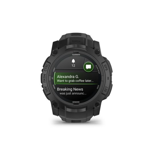 GARMIN INSTINCT® 3 – 50 MM, AMOLED, TACTICAL EDITION BLACK S ŘEMÍNKEM BLACK 010-03020-50 - INSTINCT 3 - ZNAČKY