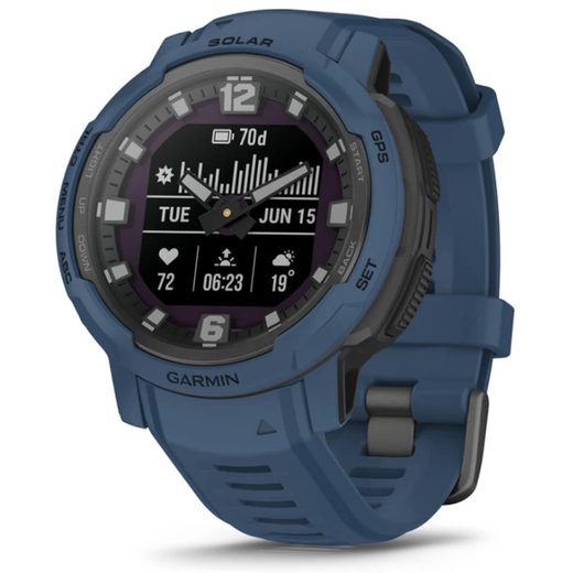 GARMIN INSTINCT® CROSSOVER SOLAR TIDAL BLUE - 010-02730-02 - INSTINCT CROSSOVER - BRANDS
