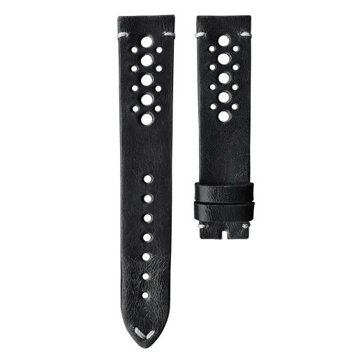 KOŽENÝ ŘEMÍNEK BIATEC | ČERNÝ RACING - 20 MM - STRAPS - ACCESSORIES