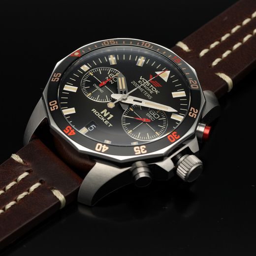 VOSTOK EUROPE N-1 ROCKET CHRONO LINE 6S21-225A618 - ROCKET N-1 - ZNAČKY