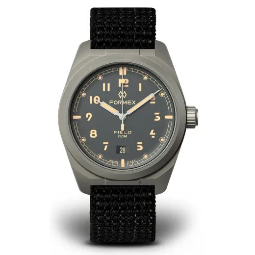 FORMEX FIELD AUTOMATIC ASH GREY NYLON-VELCRO BLACK STRAP - FIELD AUTOMATIC - ZNAČKY