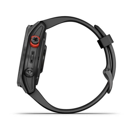 GARMIN FENIX 7S SOLAR GRAY / BLACK SILICONE BAND - 010-02539-13 - FENIX 7S - BRANDS