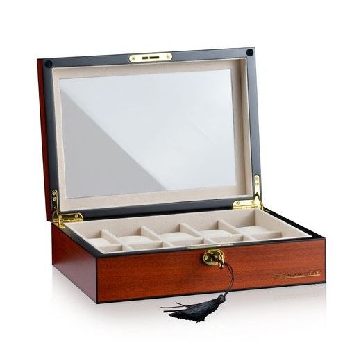 BOX NA HODINKY DESIGNHÜTTE AUCKLAND CHERRY 70005-154 - BOXY NA HODINKY - OSTATNÍ